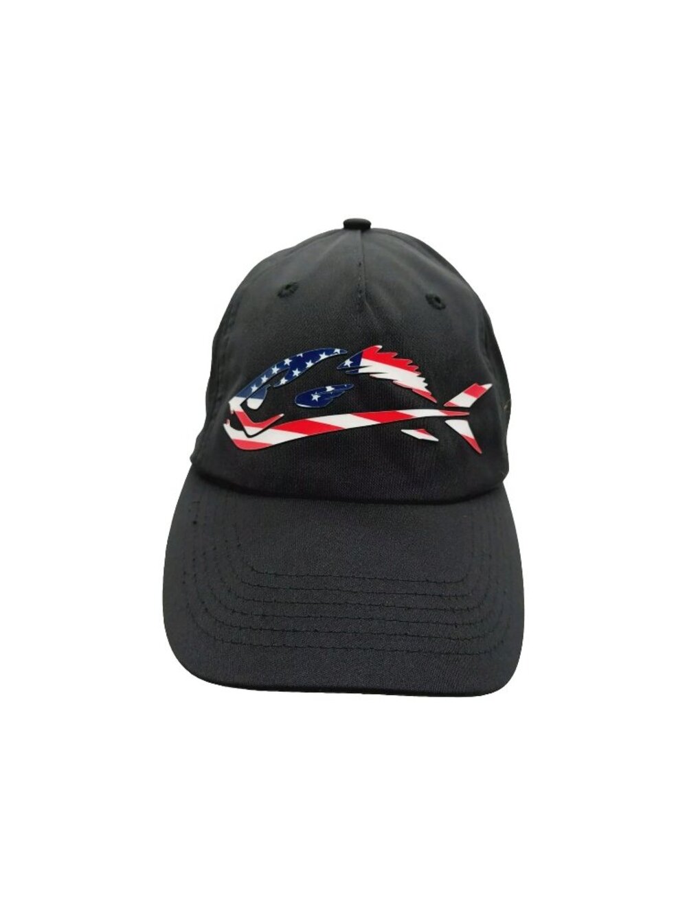 Field & Stream Men's Silicone Fish Icon Stretch Fit Hat Blue USA Small/ M